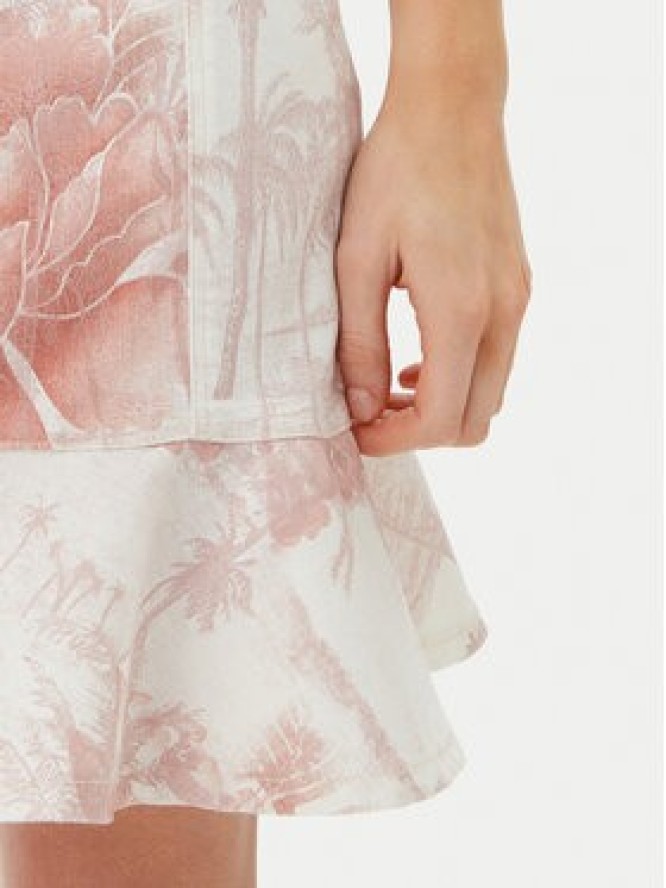 Guess Sukienka letnia W5GK40D5NC1 Biały Slim Fit