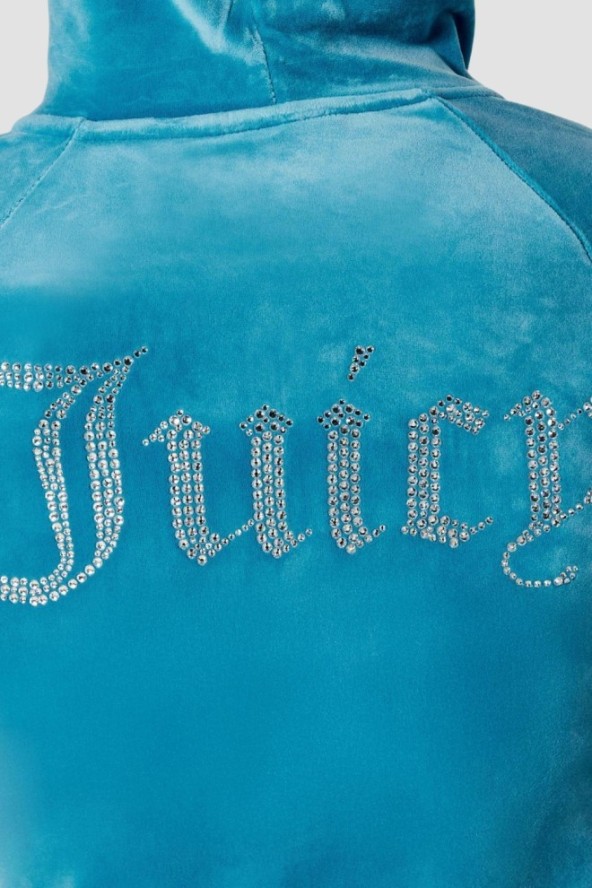 JUICY COUTURE Niebieska damska bluza Madison, Rozmiar S