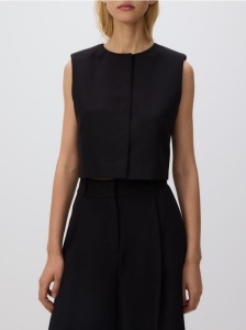 Pudełkowa kamizelka - czarny