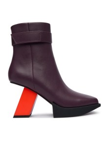 United Nude Botki Construct Bootie HI 1102499316 Bordowy