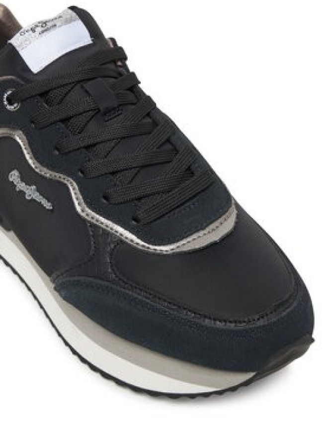 Pepe Jeans Sneakersy Rusper Glam W PLS600008 Czarny