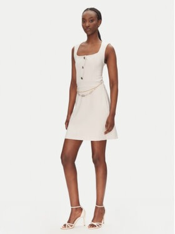 Rinascimento Sukienka koktajlowa CFC0124908003 Beżowy Regular Fit