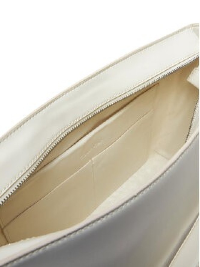 Calvin Klein Torebka Embossed Logo Medium Shopper K60K613172 Écru