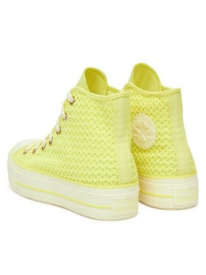 Converse Trampki Chuck Taylor All Star Lift Platform Knit A14967C Żółty