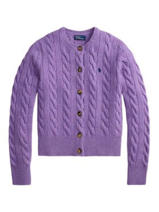 Polo Ralph Lauren Kardigan 211972104505 Fioletowy jasny Slim Fit
