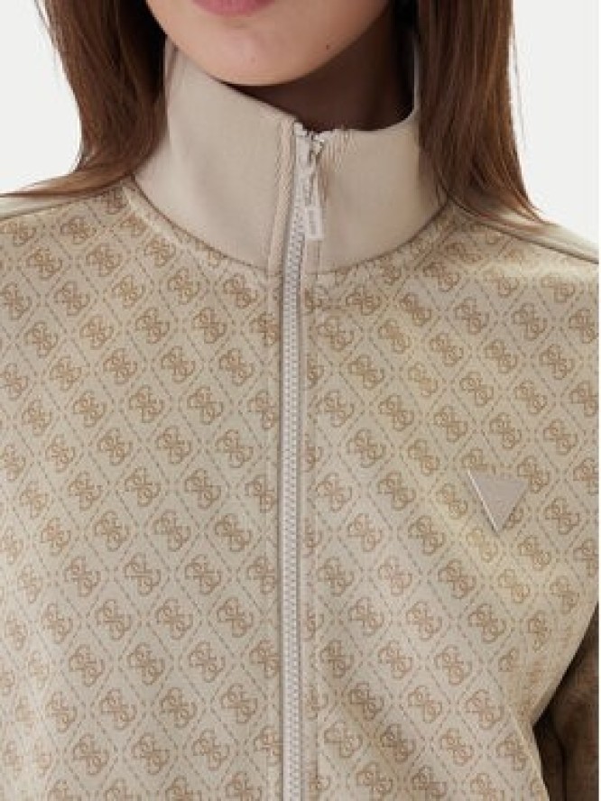Guess Bluza V6RQ08 K2042 Beżowy Regular Fit