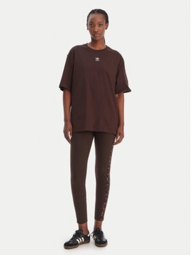 adidas T-Shirt Essentials Boyfriend KD1371 Brązowy Oversize