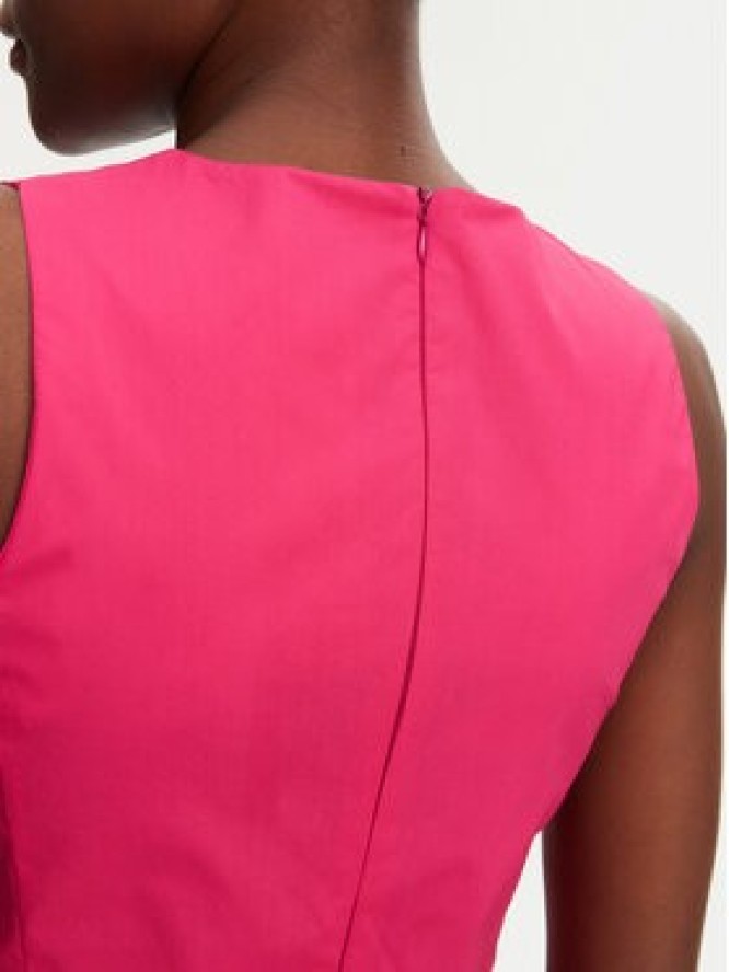 ViCOLO Sukienka codzienna TD0650 Różowy Regular Fit