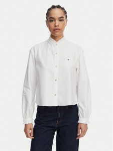 Tommy Hilfiger Koszula Oxford WW0WW48914 Biały Boxy Fit