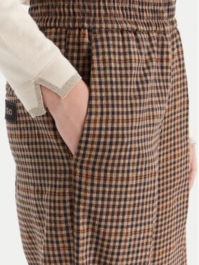 Liu Jo Spodnie materiałowe MF5349 T4335 Brązowy Regular Fit