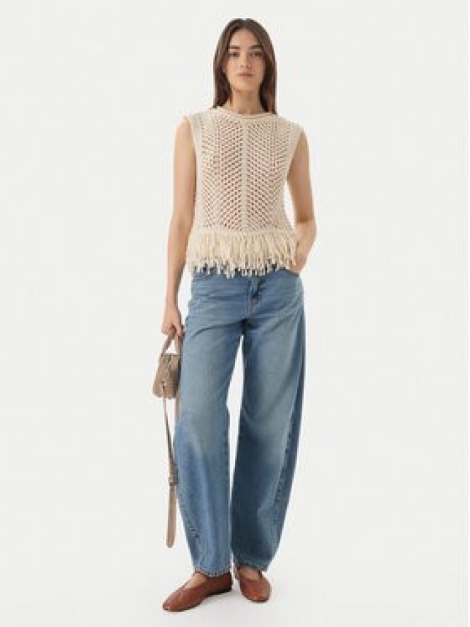 ONLY Top Kimmie 15365146 Beżowy Regular Fit