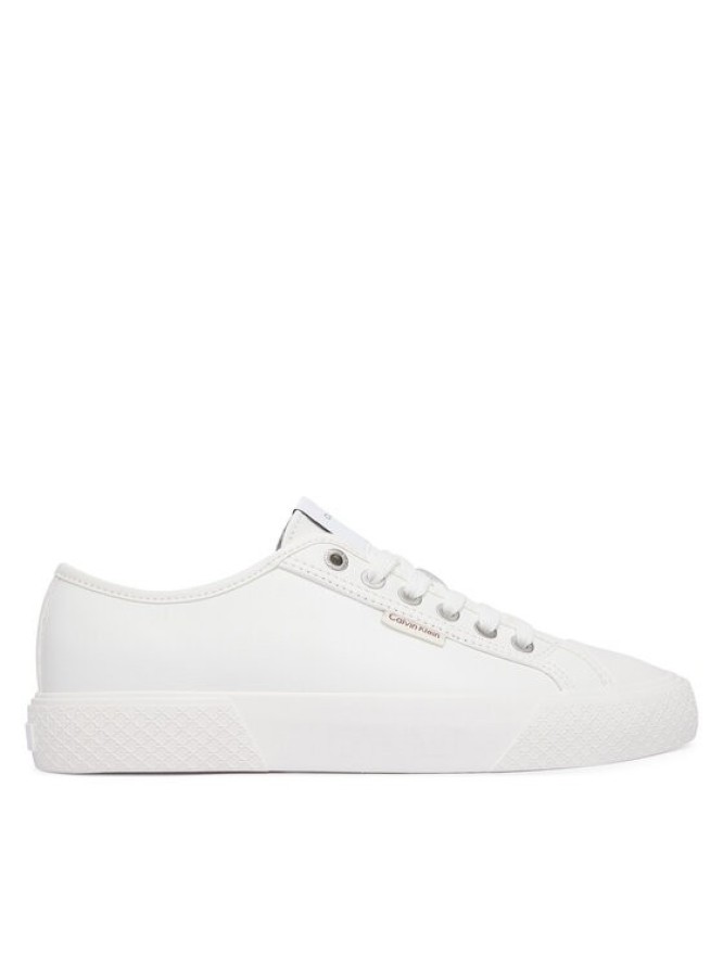 Calvin Klein Trampki Vulc Lace Up Low Lth HW0HW03077 Biały