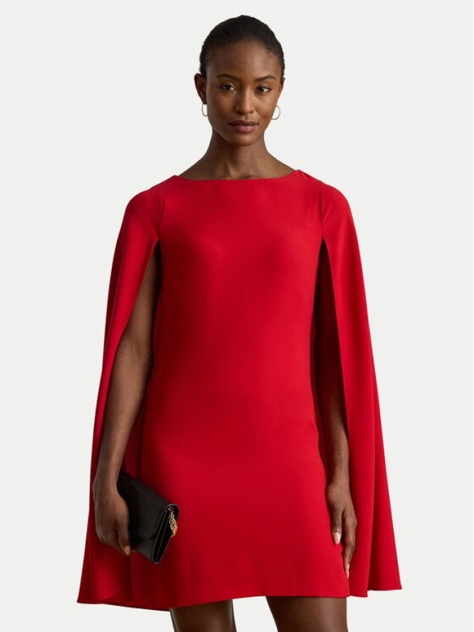 LAUREN RALPH LAUREN Sukienka koktajlowa 253980921004 Czerwony Slim Fit