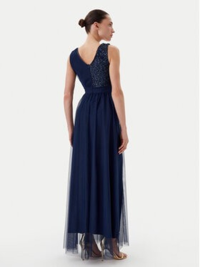 Rinascimento Sukienka wieczorowa CFC0123704003 Granatowy Regular Fit