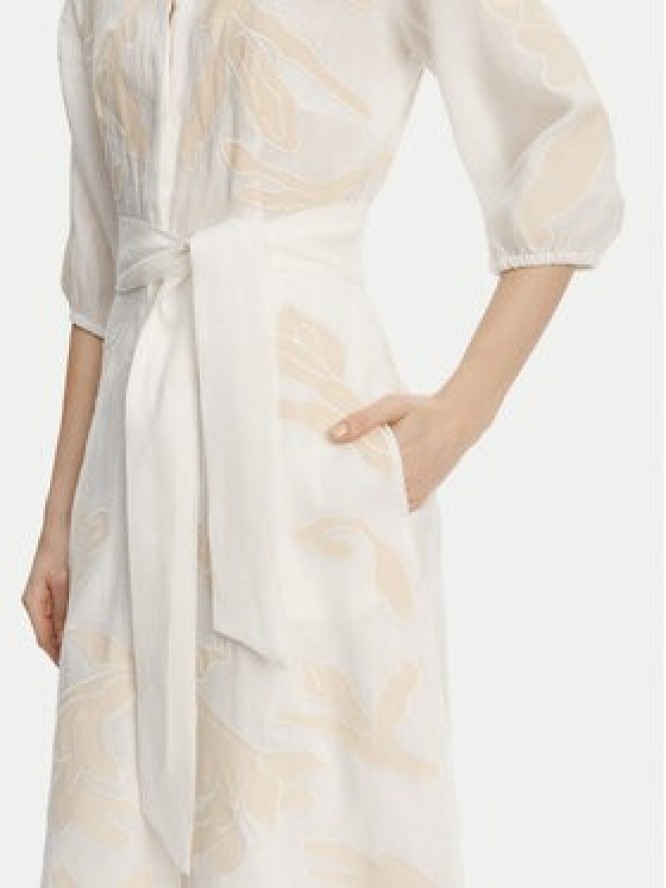 Marella Sukienka koszulowa Nota 2513221252 Biały Regular Fit