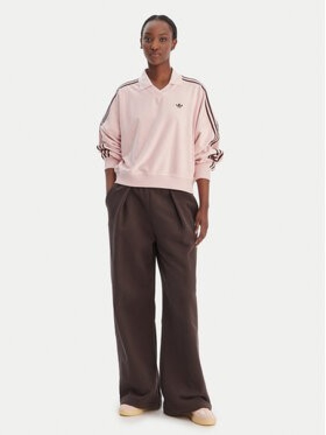 adidas Bluza Terry Towel KD1400 Różowy Oversize