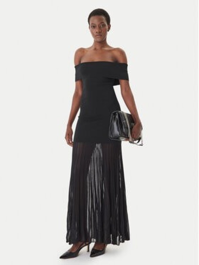 MICHAEL Michael Kors Sukienka dzianinowa MS683HGBFD Czarny Slim Fit