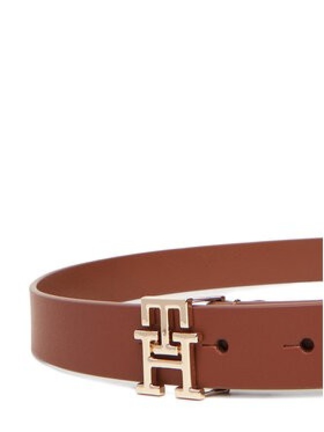 Tommy Hilfiger Pasek Damski Th Modern AW0AW17496 Brązowy