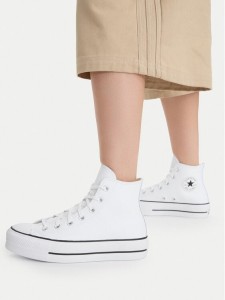 Converse Trampki Chuck Taylor All Star Lift Clean Hi 561676C Biały