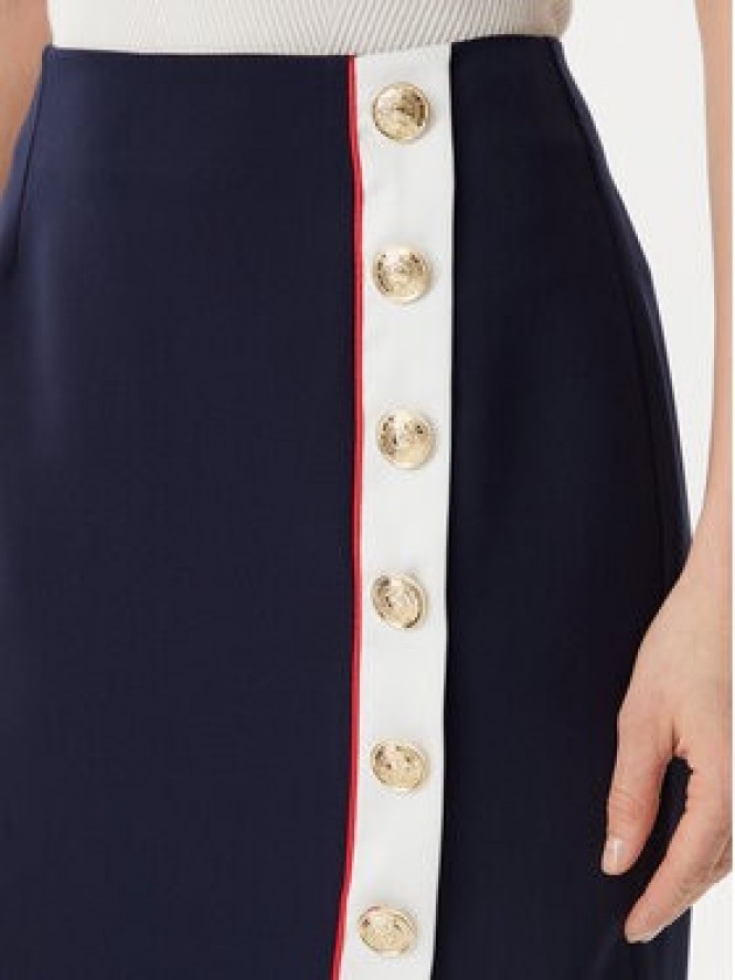 Artigli Spódnica ołówkowa ACGO000930 Granatowy Regular Fit