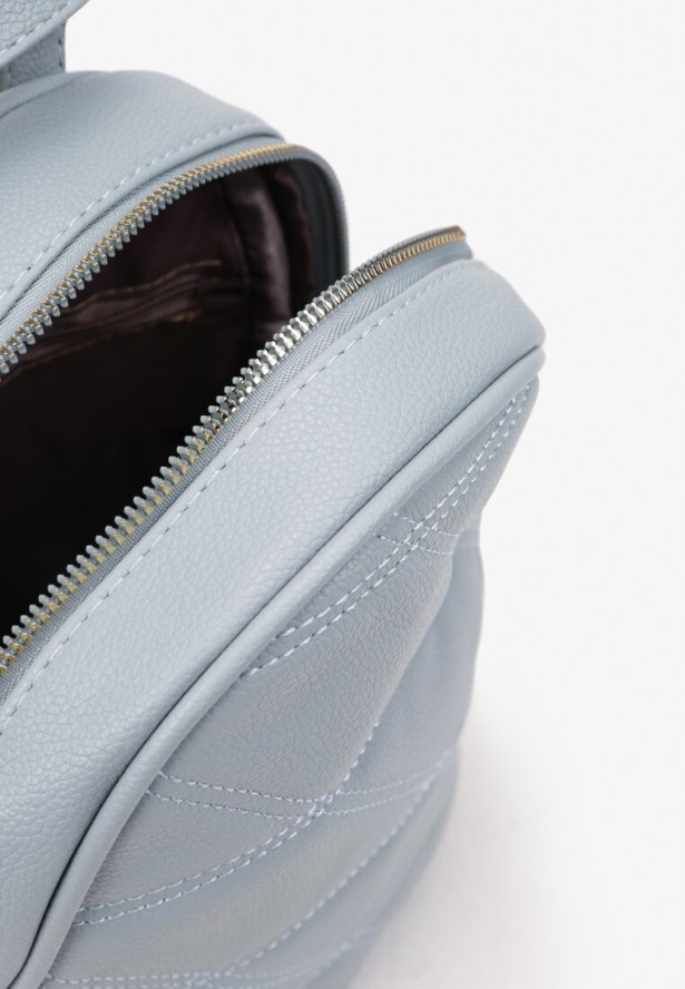 Niebieski Miejski Plecak z Ekoskóry Ragnara