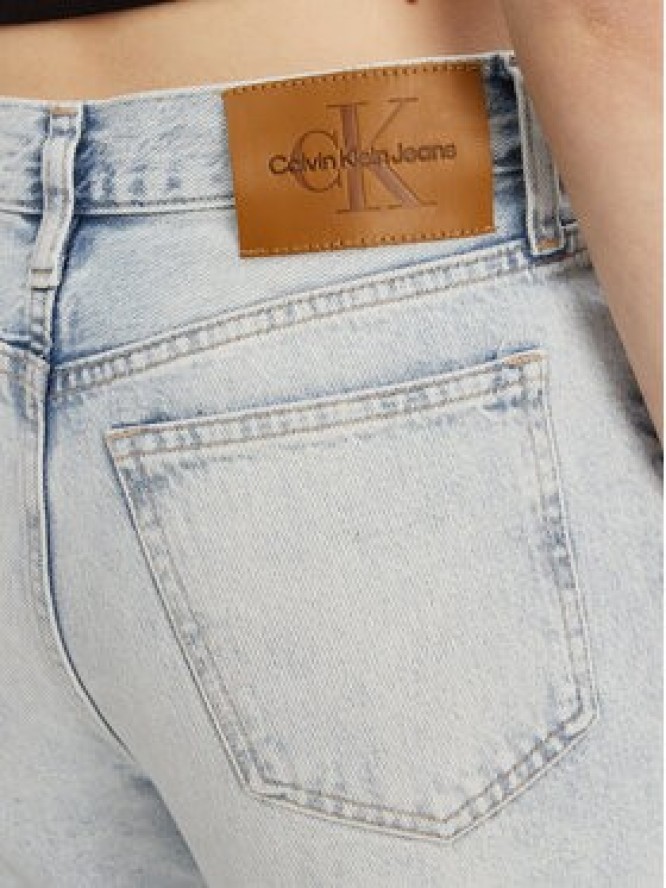 Calvin Klein Jeans Jeansy J20J225132 Niebieski Straight Fit