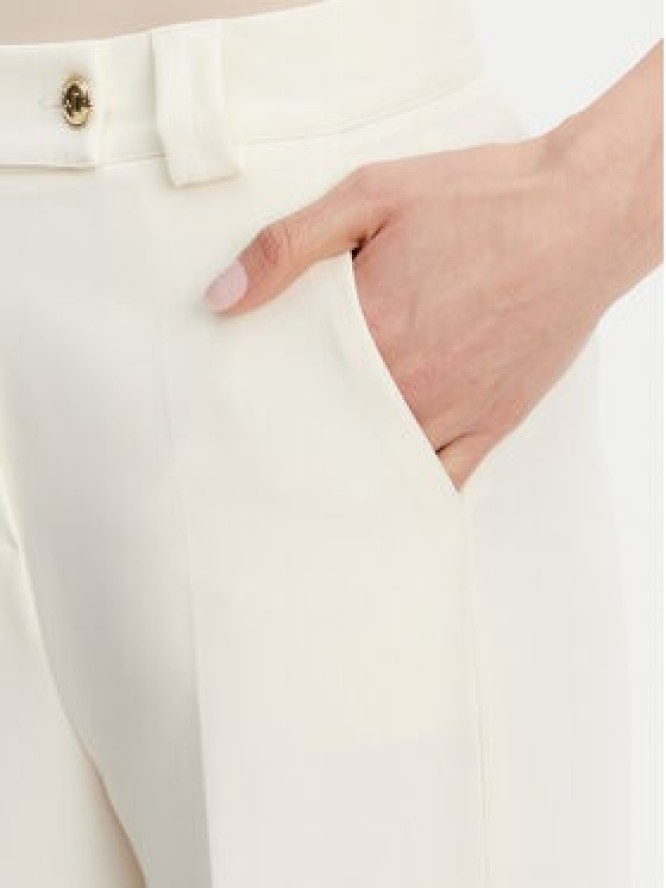 Maryley Spodnie materiałowe 25EB537/M26/43VA Écru Regular Fit