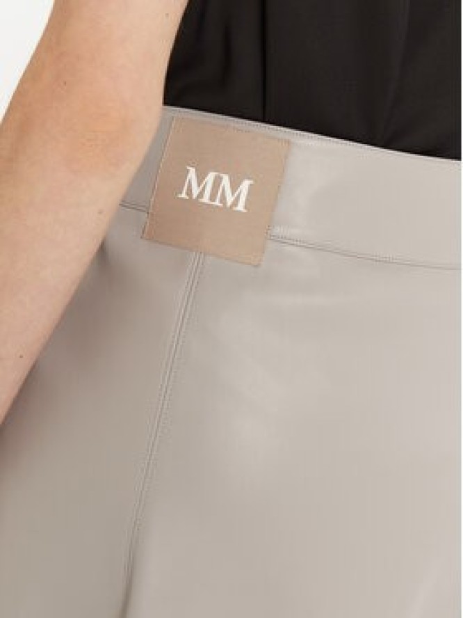 Max Mara Leisure Spódnica z imitacji skóry Marzia 2516771027 Szary Regular Fit