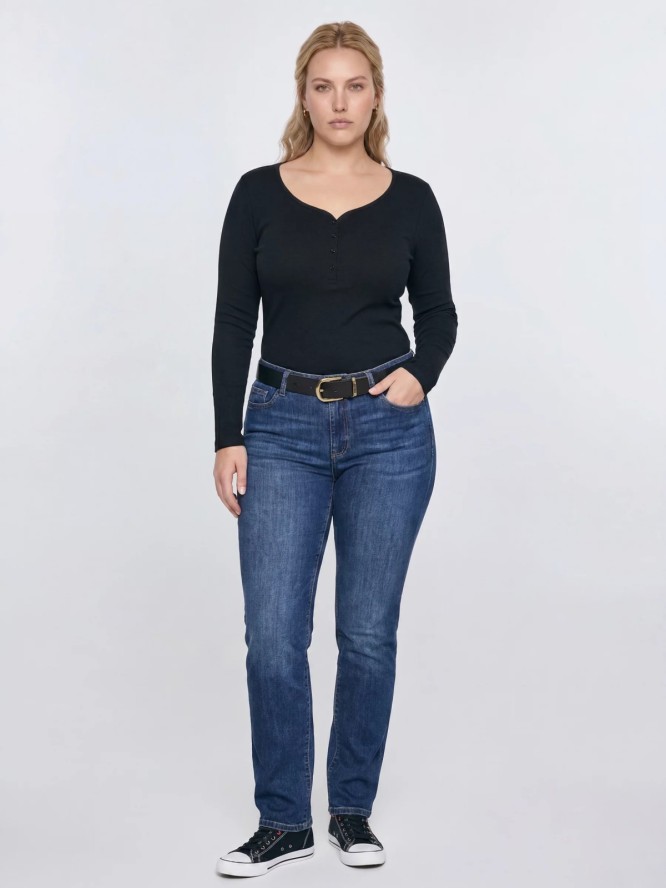 jeansy damskie slim niebieskie kitty 447