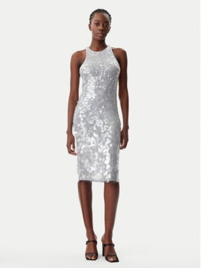 Patrizia Pepe Sukienka koktajlowa 8A1444/J251-S708 Szary Regular Fit