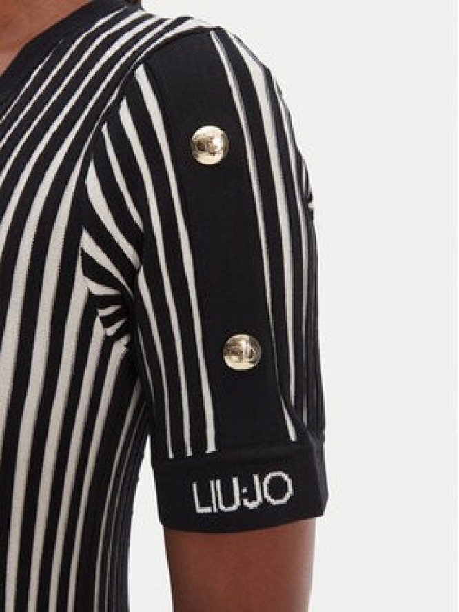 Liu Jo Sport Sukienka dzianinowa TA6062 MS55N Czarny Regular Fit