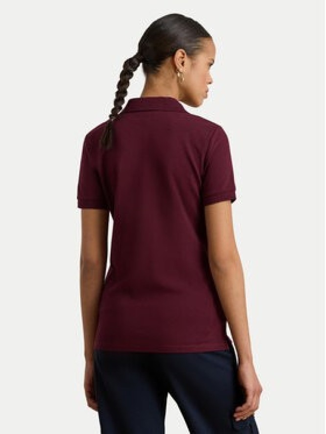 LAUREN RALPH LAUREN Polo 200679219108 Bordowy Regular Fit