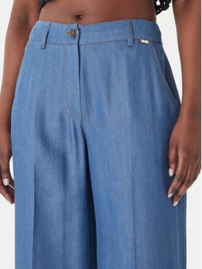 Fracomina Spodnie palazzo FS26SV3005D46901 Niebieski Wide Leg