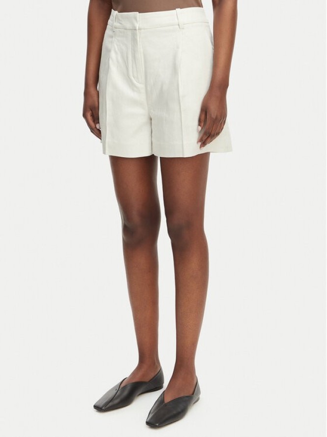 Calvin Klein Jeans Szorty materiałowe LV047F632G Biały Regular Fit