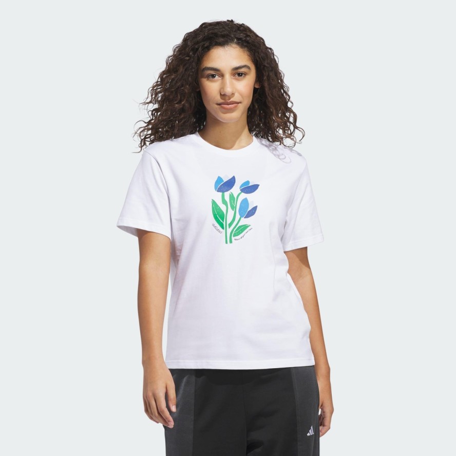 KOSZULKA FLORAL BLOOM AT YOUR OWN PACE GRAPHIC