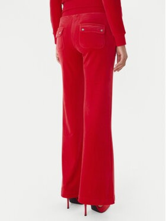 Juicy Couture Spodnie dresowe Layla JCSEBJ001 Czerwony Flared Leg