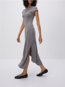 Sukienka z modalem - ciemnoszary