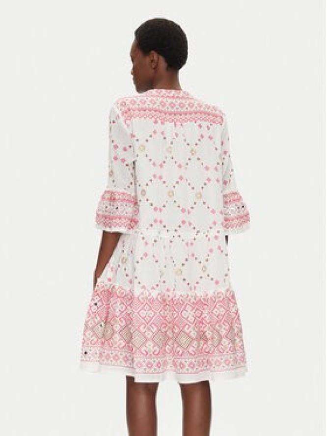 Iconique Sukienka letnia IC25-037 Biały Relaxed Fit