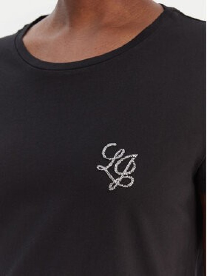 Liu Jo Sport T-Shirt TA6056 JS923 Czarny Regular Fit