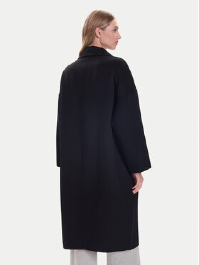 ViCOLO Płaszcz wełniany TF0003 Czarny Regular Fit