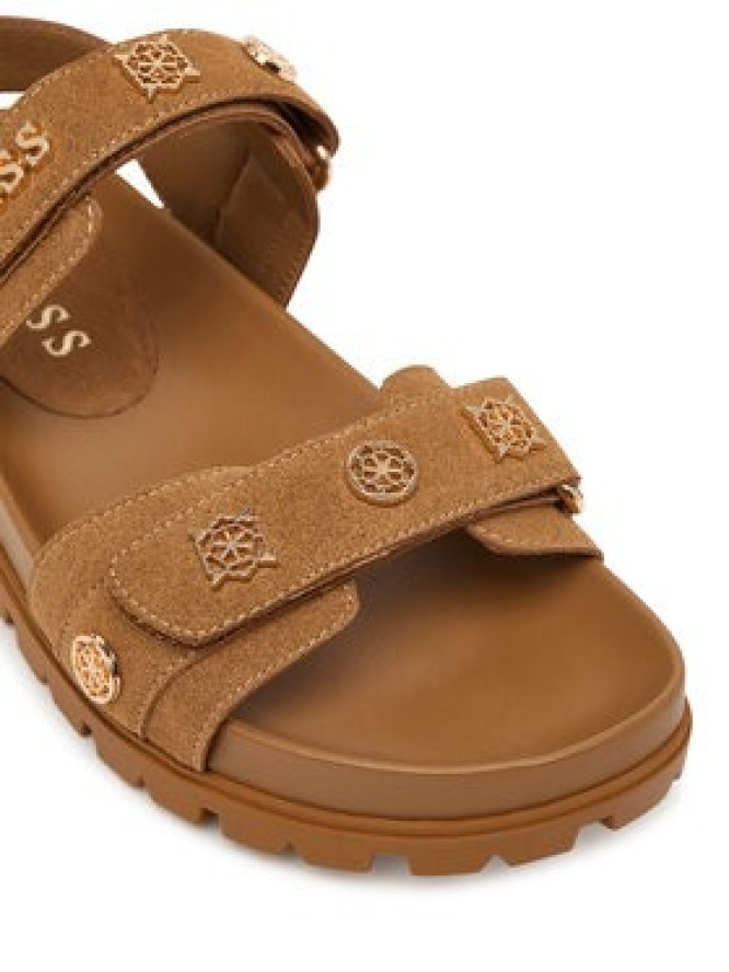 Guess Sandały FLPFLO ESU03 Brązowy