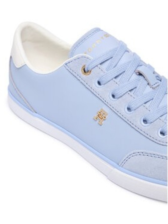 Tommy Hilfiger Sneakersy Th Chic Low Vulc FW0FW09391 Niebieski jasny
