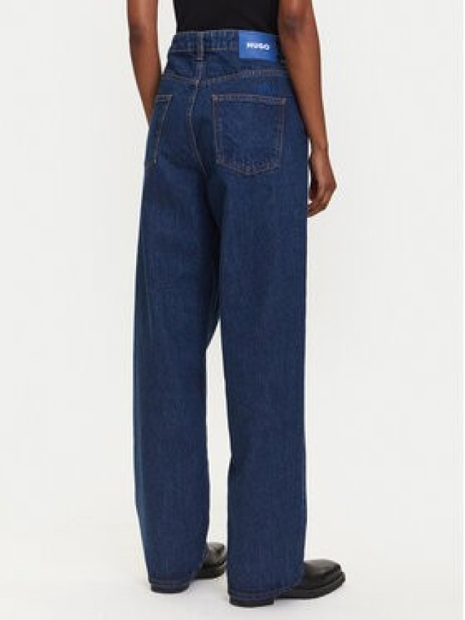 HUGO Jeansy Leni_B 50534157 Granatowy Loose Fit