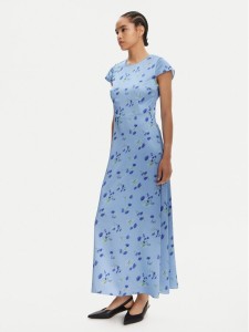 HUGO Sukienka wieczorowa Kamela 50530483 Niebieski Regular Fit