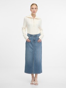 orsay Spódnica dżinsowa w kolorze błękitnym rozmiar: 40