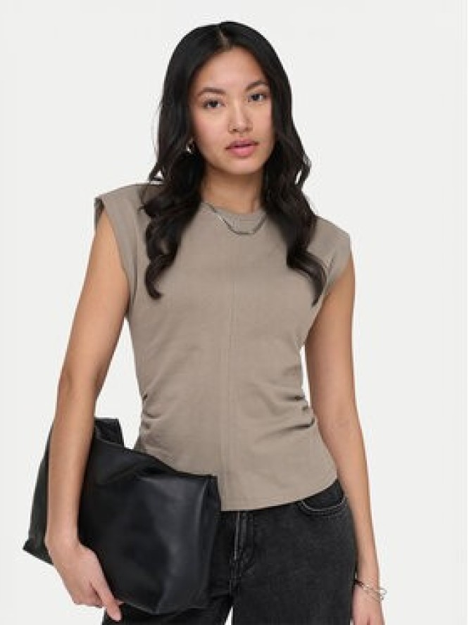 ONLY T-Shirt Marie 15372452 Szary Regular Fit