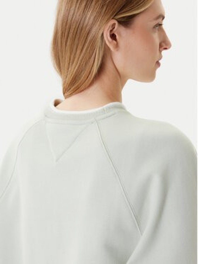 Tommy Jeans Bluza Script DW0DW21196 Zielony Regular Fit