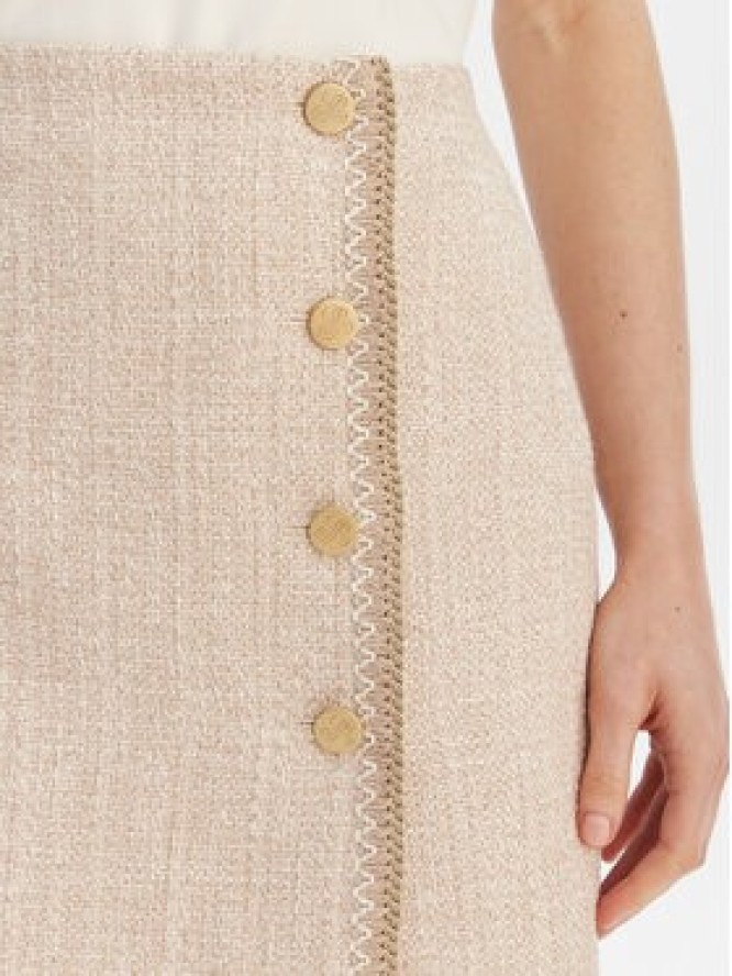 Luisa Spagnoli Spódnica ołówkowa Tanzania 543169 Beżowy Regular Fit