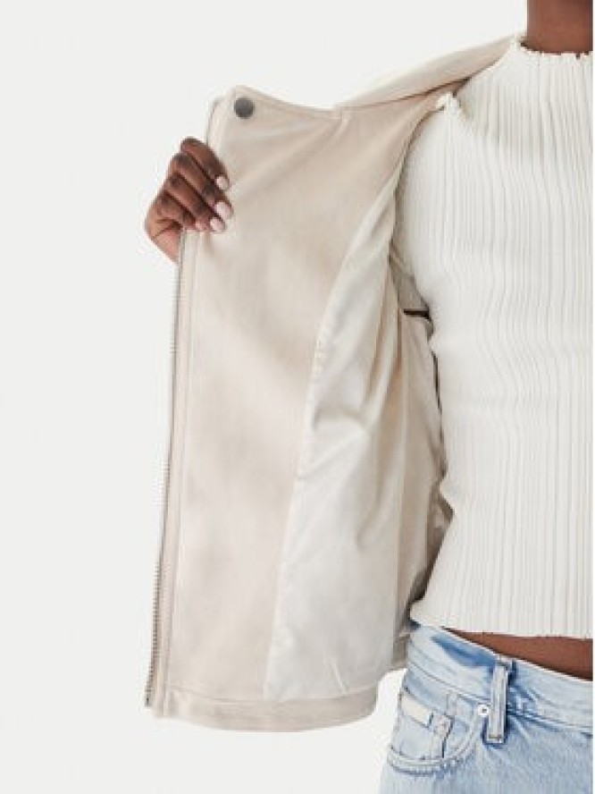 Guess Kurtka przejściowa W6GL10 W1968 Écru Regular Fit