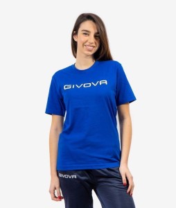 Bawełniana koszulka Givova Spot Royal Blue